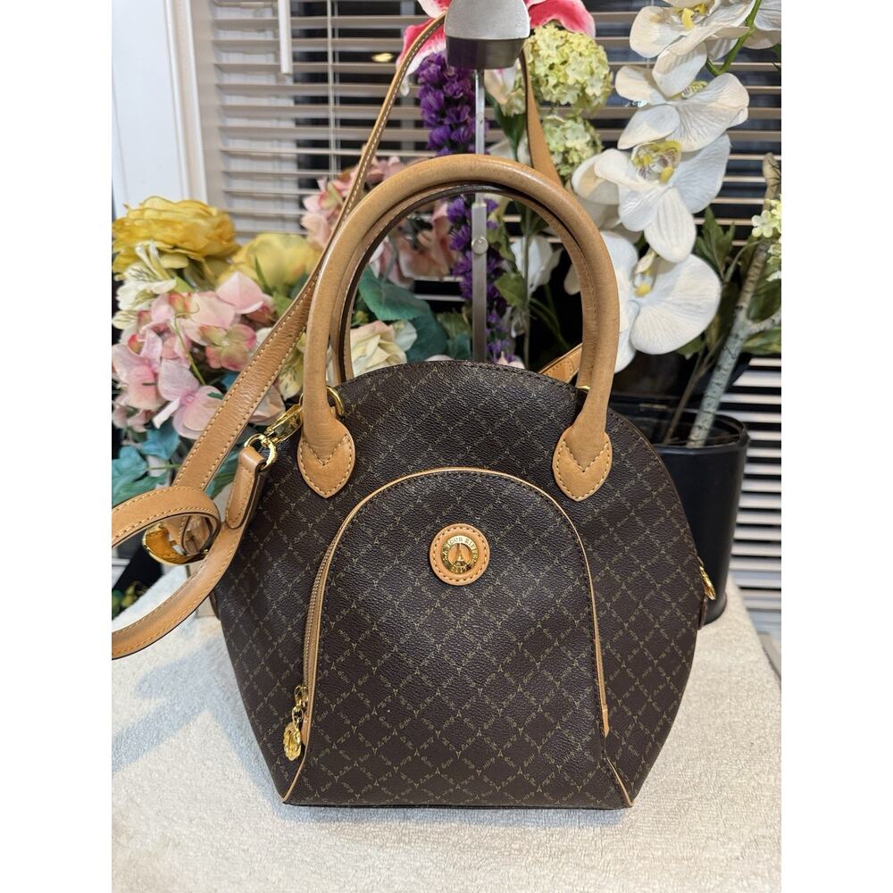 La Tour Eiffel Paris Brown Monogram Tote Shoulder Bag (bar thrifty